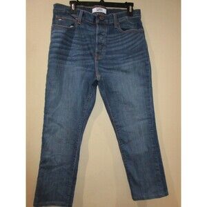 Tommy Jeans Hilfger Adaptive Women Straight 33 Rise 10 Blue Magnetic Fly